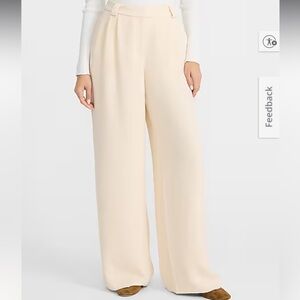 Express Signature Crepe High Rise Wide Leg Trouser